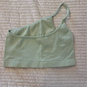 Mint Green Ribbed Bralette